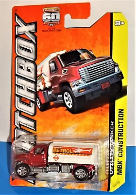 Matchbox 2013 MBX Construction #70 Utility Tanker Red & White Airport Petrol • $3.15