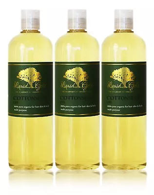 48 Oz PREMIUM COTTON SEED OIL ORGANIC 100% PURE COLD PRESSED WINTERIZED NATURAL • $32.49