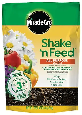 Miracle-Gro Shake 'N Feed All Purpose Plant Food 8 Lbs. • $23.99