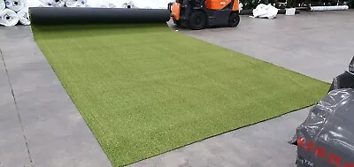 Artificial Fake Grass Clearance Roll End Cheap Remnant 28mm Off Cuts Astro Turf. • £250.02