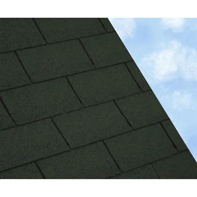 £32.94 • Buy Asphalt Roof Shingles Self-Adhesive Shed Arbour Roofing Felt Shingle Tiles Green