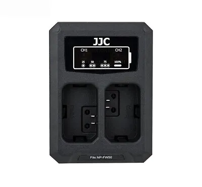 $24.19 • Buy JJC USB Dual Battery Charger F Sony A7R A7II A7S A6100 A6000 A6400 RX10(NP-FW50)