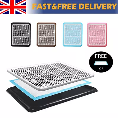 £19.99 • Buy Dog Training Toilet Indoor Potty Pet Litter Box Puppy Pad Holder Tray Portable