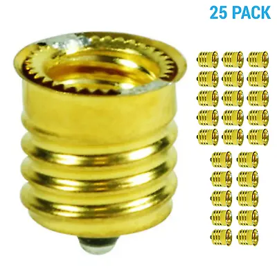 (25 Pack) Intermediate Base E17 To Candelabra Base E12 Socket Reducer Adapter • $31.50