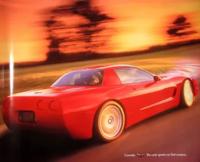 1999 Chevy Corvette C5 Cutaway Poster 22 X 18  Original GM  • $22