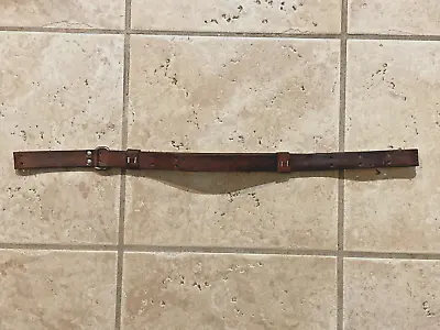 Military Vintage Leather Carabiner Rifle Sling • $55