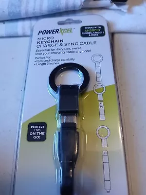 PowerXcel Micro Keychain Charge & Sync Cable For ANDROID PHONES AND TABLETS • $5