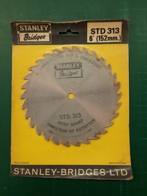 £5.50 • Buy Stanley Bridges Combination Rip And Cross Cut Saw Blade 6 