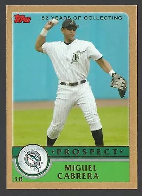 Miguel Cabrera 2003 Topps Traded & Rookies Gold #T126 Florida Marlins • $59.99