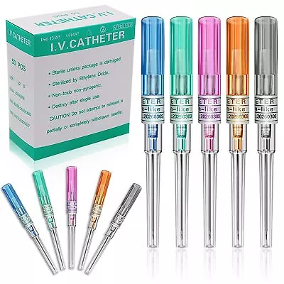 $6.99 • Buy Sterilized Disposable Cannula Body Piercing Needle Nose Lip Navel Nipple 22g-14g