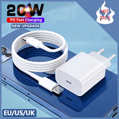 20W PD USB-C Fast Charging Charger Adapter For IPhone 14 13 12 11 Pro Max IPad • £4.79