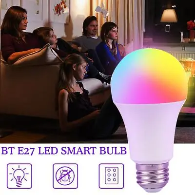 E27 RGB LED Light Bulb 16Color Changing Magic RGBW Lamps Remote-Control • $3.73