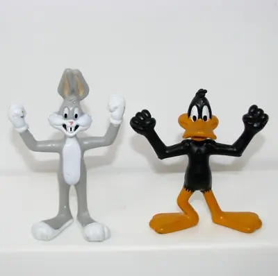 Vintage '91 Daffy Duck Bugs Bunny Figures Warner Bros. Looney Tunes 1991 • $7.93