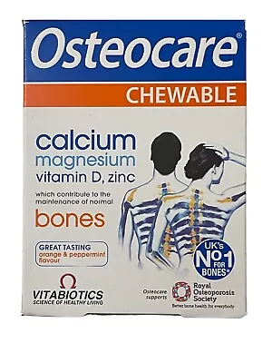 £5.95 • Buy Vitabiotics Osteocare Chewable 30 Tablets 10/23