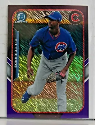 2015 Bowman Chrome C.j. Edwards Purple Refractor Mini /250 • $1.99