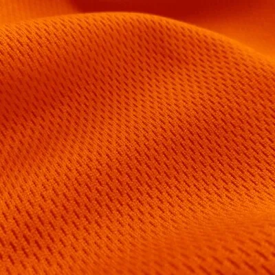Orange Flat Back Dimple Mesh Athletic Uniform Jersey Fabric - 58  Wide • $94.95