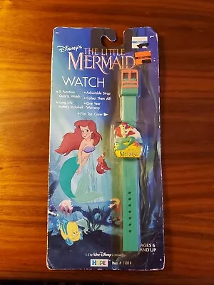 $19.99 • Buy 1989 Disney's  The Little Mermaid  Watch On Card