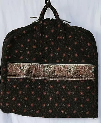 VERA BRADLEY Black Walnut Pattern Garment Bag - VG • $49.99