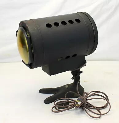 Vintage THEATER STAGE SPOTLIGHT STAGELIGHT Early Old WIRED & WORKING New York • $99