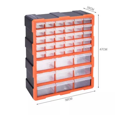 Multi Drawer Parts Storage Cabinets Unit Organiser Garage Tool Box Wall Mounted • £22.80