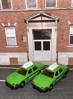 Lot Of 2 Matchbox Ford Transit Crown Victoria Taxi Cab New LFFP Die Cast 1:64 • $9.85