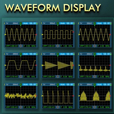 £83.83 • Buy Colorful Digital Oscilloscope Handheld 500Msps 120MHz Digital Oscilloscope For