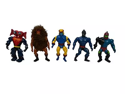 Vintage 1981 MOTU Action Figure Lot Mantenna Grizzlor Sy-Clone Trap Jaw Webstor • $29.99