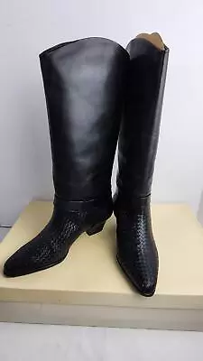 Bloomingdale's Vincent Leather Boots - Women's US 7 (M) New In Box Vintage • $53.59