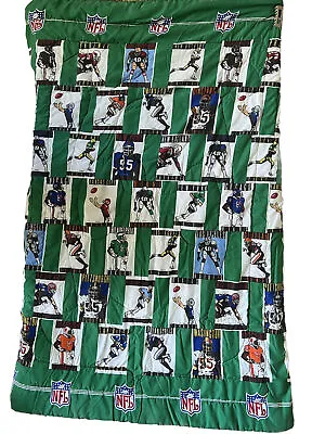 VTG NFL Comforter Full Blanket Bedspread Schwab Team Chiefs Broncos LARams Eagle • $65
