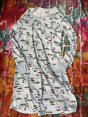 Hanna Andersson Organic Cotton Nightgown Womens Xs Christmas Snoopy G20 • $24.77