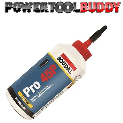 £14.95 • Buy Soudal PRO 45P Polyurethane PU Water Resistant Wood Glue Adhesive 750G Fast