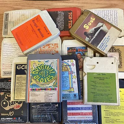 Lot Of 17 Mixed 8 Track Tapes As Is • $34.99