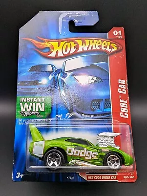 Hot Wheels Dodge Charger Daytona Green Code Car 2007 Release L38 • £6.95