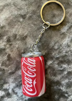 Coca Cola Novelty Miniature Red Drink Can Keyring Keychain Coke Food Gift. • £4.99