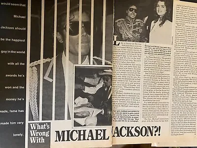 Michael Jackson Two Page Vintage Clipping A • $1.99