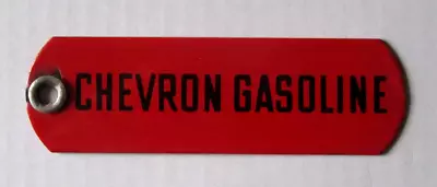 Vintage Chevron Gasoline Porcelain Fuel Tag Pump Badge Gas Oil Sign Plate 5  • $27
