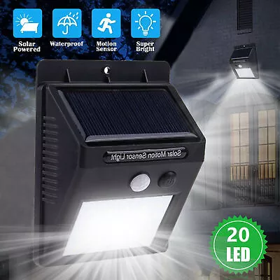 Outdoor 468 LED Solar Power Light PIR Motion Sensor Waterproof Wall Lamp Garden • $4.99