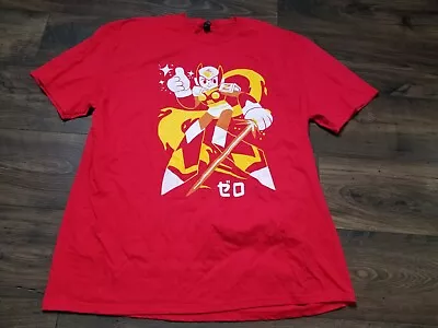 Mens 2XL Mega Man Zero Tee Shirt MegaMan X SNES PS1 T • $19.99