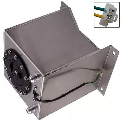 Silver Lightweight Aluminum 2.5 Gallon Fuel Cell Tank Polished+Sending Unit 9.5L • $54.47