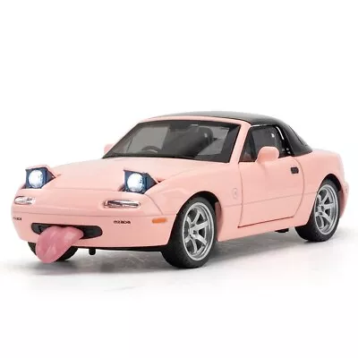 Mazda Miata MX-5 Metal Diecast Model Car Powered Lights Pop Ups  Hardtop 1:32 • £22.68