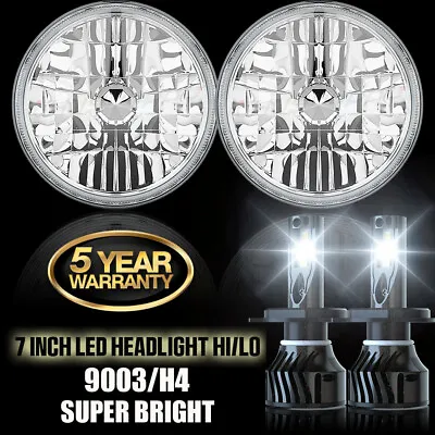 7'' Round Led Headlights FOR 1953-1957 Chevrolet Bel Air/150/210 Impala Ford • $139.99