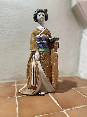 Vintage 1950s Plaster (?) Japanese Geisha Lady Figurine • £30