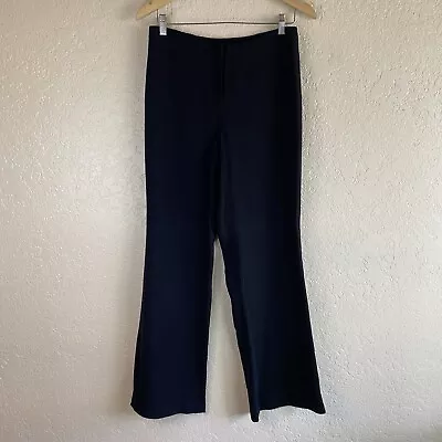 Eileen Fisher S Merino Wool Pants Black Straight Leg Mid Rise Work Office • $34.99