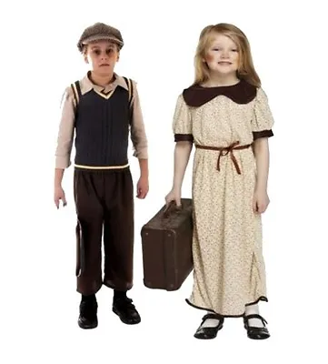 £16.99 • Buy Childrens World War 1 Or 2 Evacuee Boys Girls Book Week Fancy Dress Up Costume 