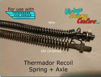 Vintage Swamp Cooler Basket RECOIL SPRING & AXLE Set Thermador All-state Sears • $49.99