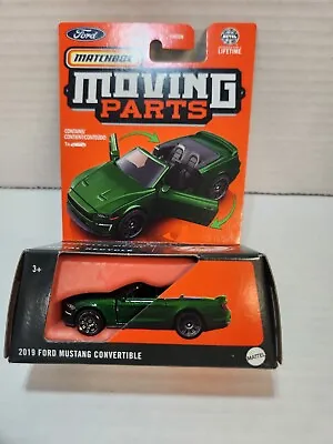 Matchbox Moving Parts 2023 2019 Ford Mustang Convertible Green • $7.25