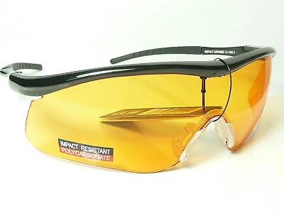 £10.99 • Buy Target Shooting Safety Glasses Orange UVA~UVB Protection Impact Resistant UV400