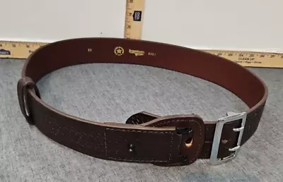 Boston Leather 6501 Brown Duty Belt 2 1/8” Wide Size 38 • $32.99