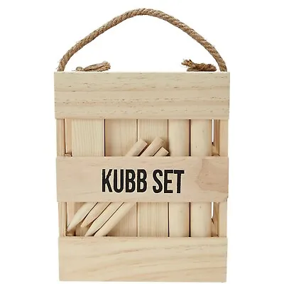 $32.95 • Buy Kubb Set This Kubb Game Set Fun Outdoors Games Kids Children Home Entertainment