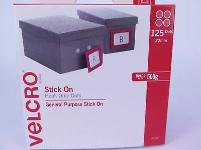 Velcro White Hook Only Dots 22mm 125 Box V20142 • $36.99